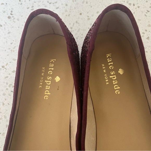 Kate Spade - Cherry red glitter ballet flats - Picture 7 of 11